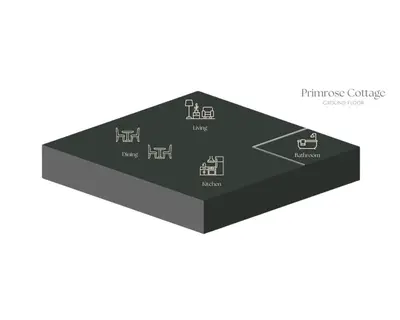 a illustration of a black pharmacy box at Primrose Cottage in Killean