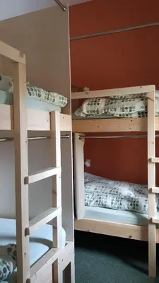 a couple of bunk beds in a room at Heart of Glencoe Holidays in Glencoe