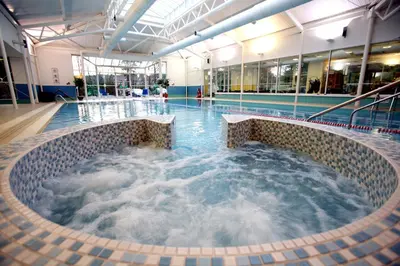 a large pool of water in a swimming pool at Apex Dunblane Hydro in Dunblane