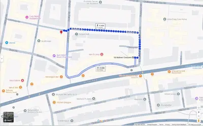 a map of the proposed improvements to the intersection of grafton street and route at Newly Furnished Flat 4 Minutes Walk To Metro in Glasgow