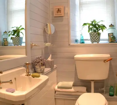 a bathroom with a toilet and a sink at Maybank Guest House in Helensburgh