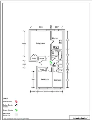 a schematic diagram of the experimental facility at Homely Flat close to Centre with Free Parking in Glasgow