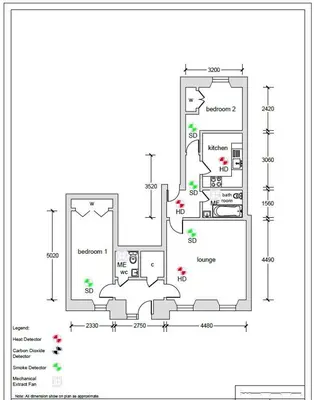 a floor plan of a building at Beautiful 2 Bed Flat with a Private Terrace in Glasgow