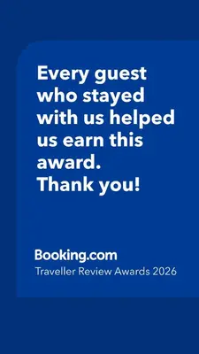 a blue picture with the words every guest who stayed with us helped us earn this at Kennedy Cottage by Troon beach in Troon