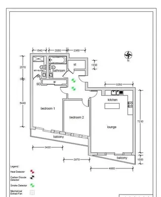 a floor plan of a house at Apartment with river view next to hydro in Glasgow