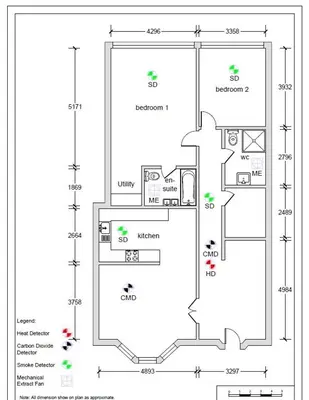 a floor plan of a house at Elegant West End Flat in Glasgow in Glasgow