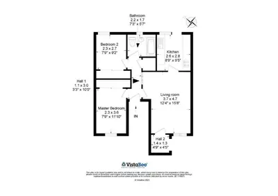 a floor plan of a house at 2 Bed on the Glasgow Green in Glasgow