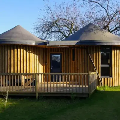 Fun holiday lodges in historic walled garden near Falkirk