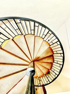 a fan on the ceiling of a room at Duplex - City Centre 4-Bed Retreat in Edinburgh