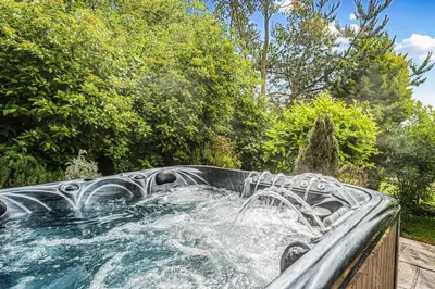 a pool with a water slide in a backyard at 2 Bed in Methven oc-c32362 in Methven