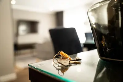 a bunch of keys sitting on a table at 28 Guthrie Court - Gleneagles Village