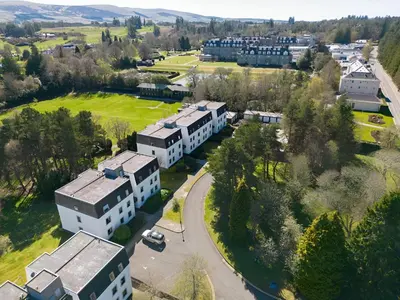 an aerial view of a campus with buildings at 28 Guthrie Court - Gleneagles Village