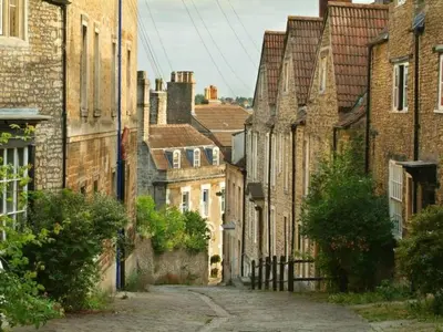 an alley in an old city with buildings at Beechwood in Moffat