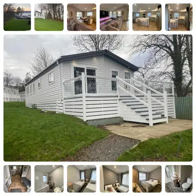a collage of photos of a house at Wemyss Bay Mapleton Elite in Wemyss Bay