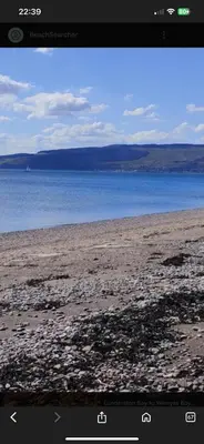 a picture of a beach with the ocean in the background at Wemyss Bay Mapleton Elite in Wemyss Bay