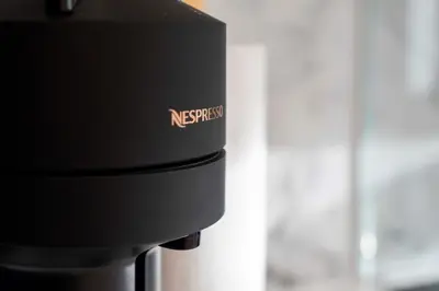 a close up of a niksis camera at Linden House in Hamilton