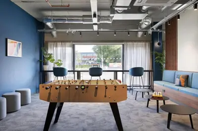 a room with a table with a game at For Students Only Westfield in Edinburgh in Edinburgh
