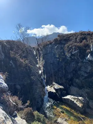 a river flowing through a rocky canyon at The Corrie Hotel in Corrie