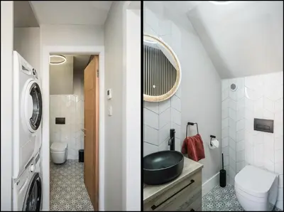 a bathroom with a sink and a washing machine at Henderson House - West End 3 Bedroom Family Home in Glasgow