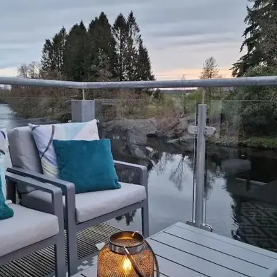 Modern apartment on the river in Callander