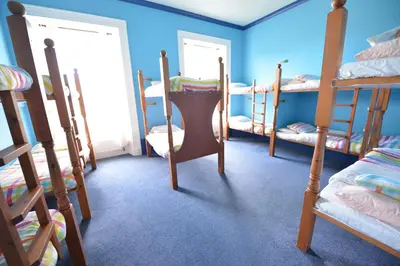 a room with a bunch of bunk beds at Oban Backpackers in Oban