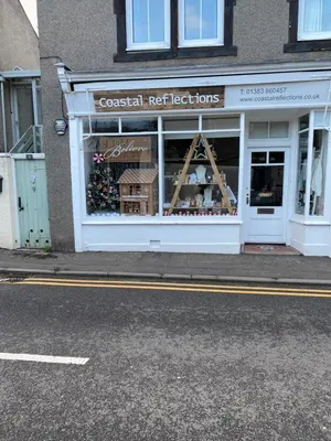 a store front of a coastal repertory store at Sea Hollies in Aberdour