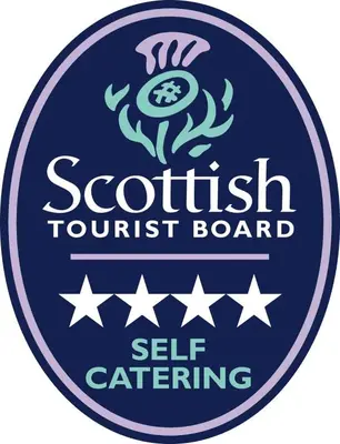 a sign for a scottish tourist board with stars at The Old Coach House, Alltshellach Cottages in North Ballachulish