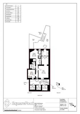 a floor plan of a house with at Luxury apartment, Stafford Street in Edinburgh