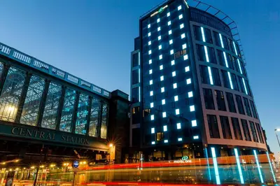 a tall building with a street in front of it at Motel One Glasgow in Glasgow