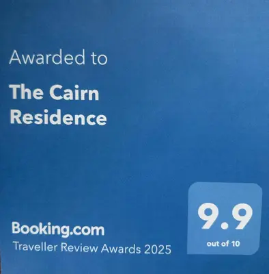 a screenshot of a sign that says awarded to the claim resilience at The Cairn Residence in Edinburgh
