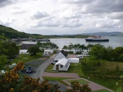 a large boat on a large body of water at Shieling Holidays Mull in Craignure