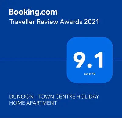 a blue box with the number on it at DUNOON - TOWN CENTRE HOLIDAY HOME APARTMENT in Dunoon