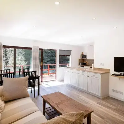 2 bedroom lodge with free WiFi and mountain view