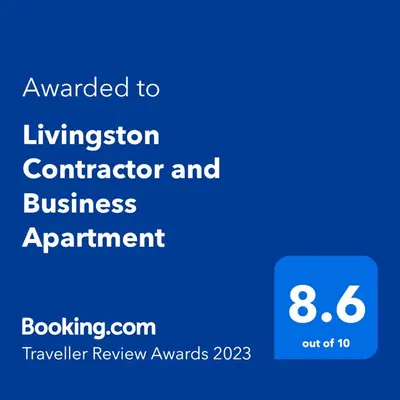 a screenshot of a phone with the text awarded to livingston contractor and business appointment at Livingston Business and Contractor Apartment in Livingston