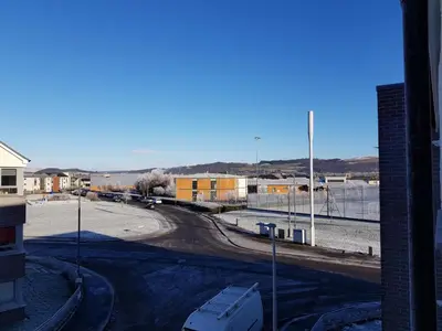 a view of a street in a city at 5 Royal View Apartments in Stirling