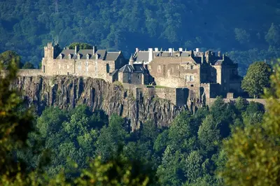 a large castle on top of a mountain at Hilltop House in Airdrie