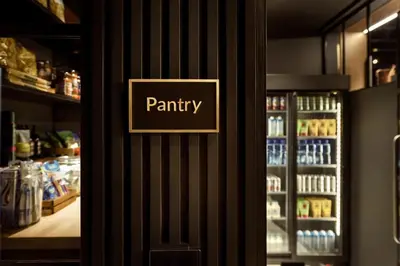 a pantry sign on the door of a store at Wilde Aparthotels Edinburgh Grassmarket in Edinburgh