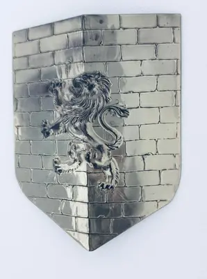 a painting of a brick wall with a dragon on it at THE LION’S REST - BOUTIQUE APARTMENT SUITE. in Port Glasgow