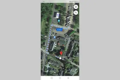 a screenshot of the google maps app at Broomfield Cottage South Luss in Glasgow