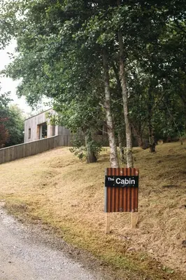 a sign on the side of a dirt road at Boreland Loch Tay in Aberfeldy