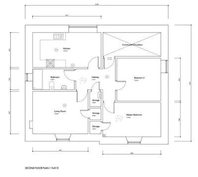 a floor plan of a house at Premier Apartment D in Broxburn