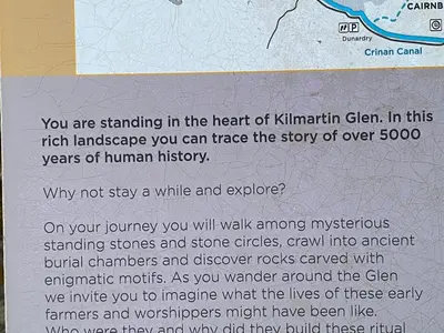a letter with a picture of a map of kimlin clan at Mawenyoupe in Lochgilphead