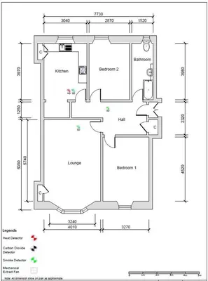 a floor plan of a house at Stunning 2 bed property in heart of West End in Glasgow