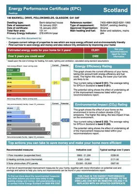 a screenshot of the emergency preparedness certificate document at Signature - Dumbreck House in Glasgow