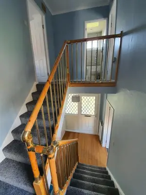 an overhead view of a staircase in a house at PREMIER - Kenilworth House in Holytown