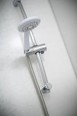 a shower head in a bathroom at The Dwelling Place in Irvine