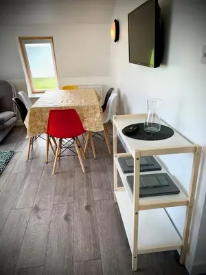 a dining room with a table and chairs at Glamping at Shieling Holidays Mull in Craignure
