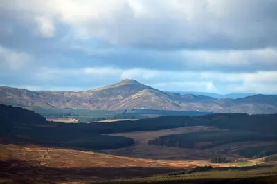 a view of a valley with mountains in the background at Pigeon Cottage - Luxury country steading in Perth